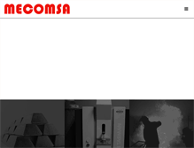 Tablet Screenshot of mecomsa.com.mx